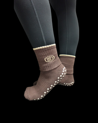 Brown Grip Socks