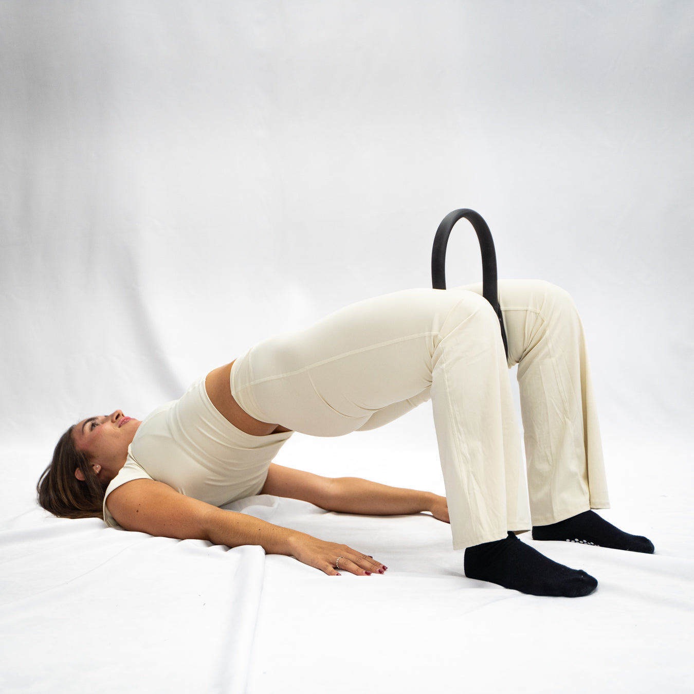 Front Crossed Flared Leggings